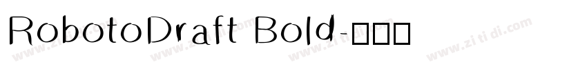 RobotoDraft Bold字体转换